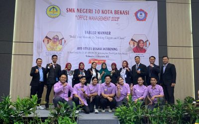 Kegiatan Table Manner SMK Negeri 10 Kota Bekasi