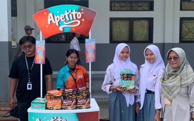 Makan Bersama dengan “APETITO” Produk dari PT. Mayora di SMK Negeri 10 Kota Bekasi