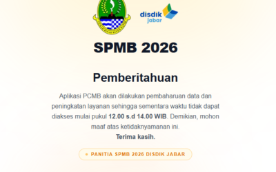 Pemberitahuan !!! SPMB Jabar 2026 – Rabu, 3 Juni 2026
