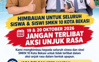 Himbauan untuk Seluruh Siswa/i SMK Negeri 10 Kota Bekasi